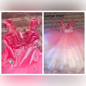 Pink Tulle ballet costume with Floral Accents